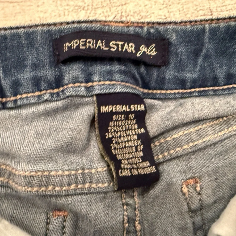 IMPERIAL STAR Girls Sequin Denim Shorts /size 10
